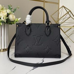 Louis Vuitton Onthego MM Empreinte Black Tote